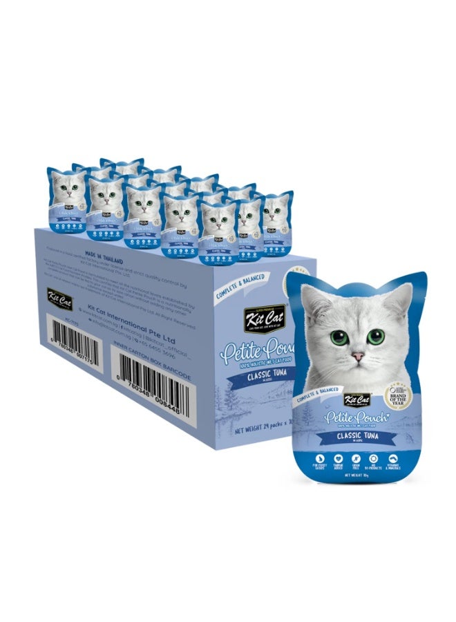 Kit Cat Petite Pouch 70g – Classic Tuna (1 Box -24pcs) - Image 1