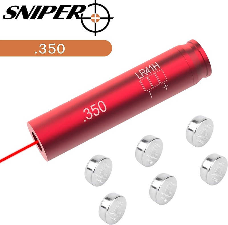 TPO .223/.308/30-30/30-06/.350 Legend/300BLK/6.5 Creedmoor/450 Bushmaster/338/Crossbow/.300 Win/7.62X54R/6.5 Grendel/5.7x28/.458 Socom Red Laser Bore Sight w/ 6 Batteries - Image 2
