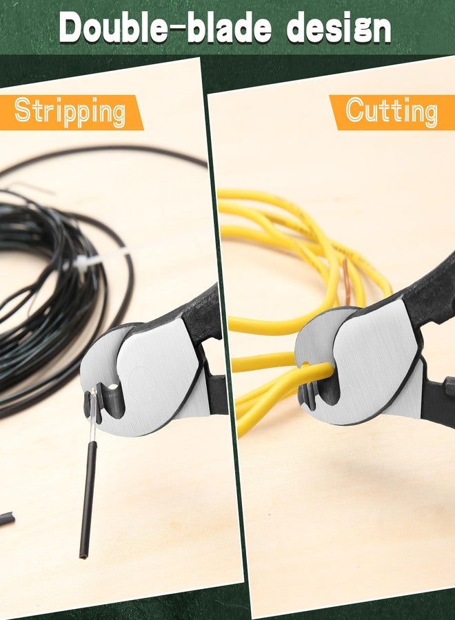 SPEEDWOX 6-Inch Wire Cutters Heavy Duty Cable Cutter Plier Ratcheting Cable Cutter Metal Wire Cutter Cable Wire Cutting Flush Cutter Pliers Coax Cable Cutter For Aluminum Copper Wire Cable - Image 3