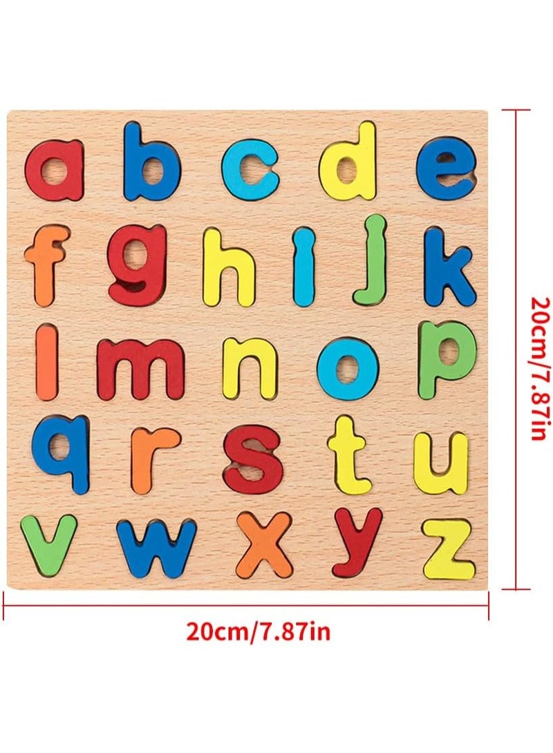 Clicko Wooden Alphabet Puzzle Board (Small Size) for Kids (Early Learning Toy) - Image 2