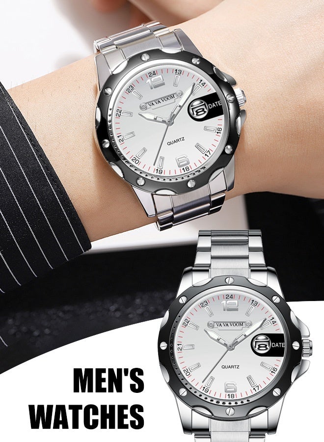 VA VA VOOM Men's Quartz Watch, minimalist and stylish high-end watch, perfect for the sophisticated gentleman. The ideal gift for your boyfriend, father, or brother. - Image 1