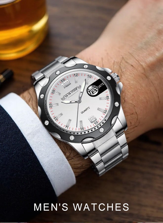 VA VA VOOM Men's Quartz Watch, minimalist and stylish high-end watch, perfect for the sophisticated gentleman. The ideal gift for your boyfriend, father, or brother. - Image 4