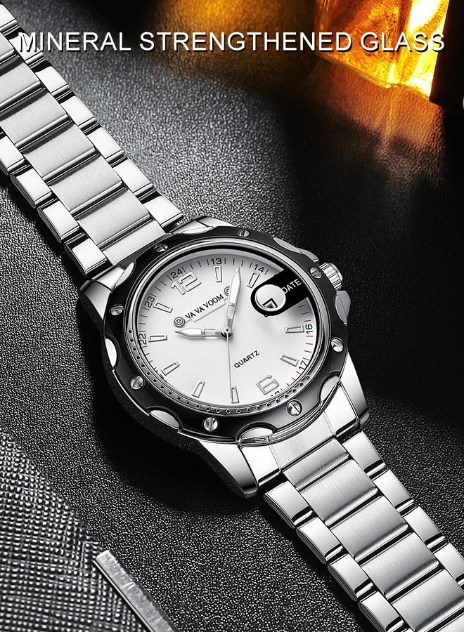 VA VA VOOM Men's Quartz Watch, minimalist and stylish high-end watch, perfect for the sophisticated gentleman. The ideal gift for your boyfriend, father, or brother. - Image 2