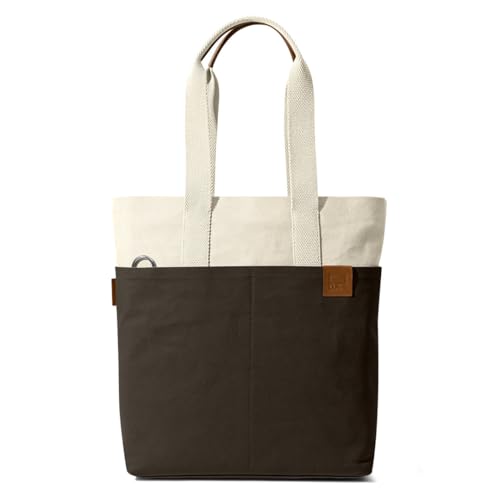 DailyObjects Ivory - Clove All Time Canvas Tote Bag, Spacious, Stylish, Sturdy, Zippered Compartment, Fits Laptops Of Up To 13 Inches - Unisex-Adult - Image 1