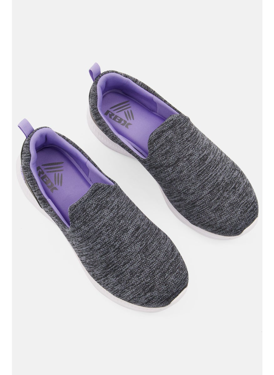 RBX Kids Girl Carson Slip On Sports Shoes, Grey  - Image 4