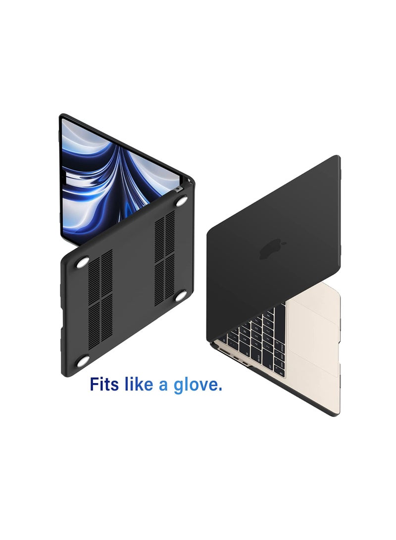 Hard Case Compatible with MacBook Pro 13 inch M2 2025, 2024, 2023, 2022-2016 A2338 M1 A2251 A2289 A2159 A1989 A1708 A1706 with/Without Touch Bar, Plastic Hard Shell Case Cover, Matte Black - Image 1