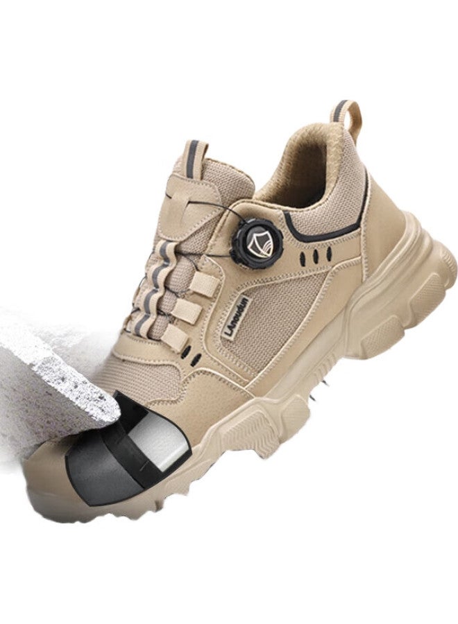 Blue Gull Shield Blue Seagull Shield Labor Protection Shoes Men'S Super Light Breathable Anti-Smashing Steel Toe Anti-Stab Soft Bottom Work Safety Construction Site Functional Shoes D266 40 - Image 2