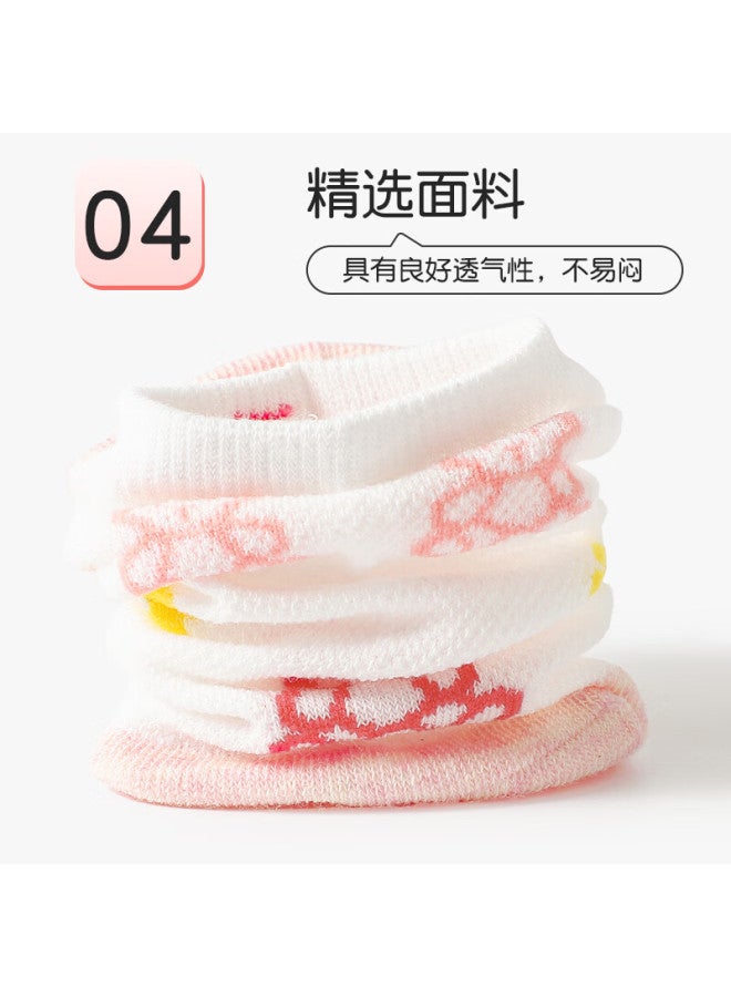 LANG SHA Langsha Children's Socks, Girls' Summer Thin Breathable Cotton Socks, Big Kids' Baby Mesh Socks, Invisible Short Socks For Spring And Summer - Image 2
