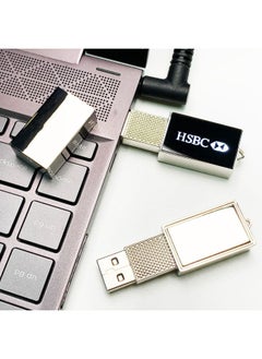 Generic Metal Luminous USB Flash Drive Customized Corporate School Logo Advertising Gift USB Flash Drive 3.0 High-Speed Car USB Flash Drive-Color:U Disk + Opp Bag Packaging-Capacity:USB3.0 128GB  - Image 5