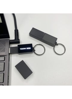 Generic Metal Luminous USB Flash Drive Customized Corporate School Logo Advertising Gift USB Flash Drive 3.0 High-Speed Car USB Flash Drive-Color:U Disk + Opp Bag Packaging-Capacity:USB3.0 128GB  - Image 3