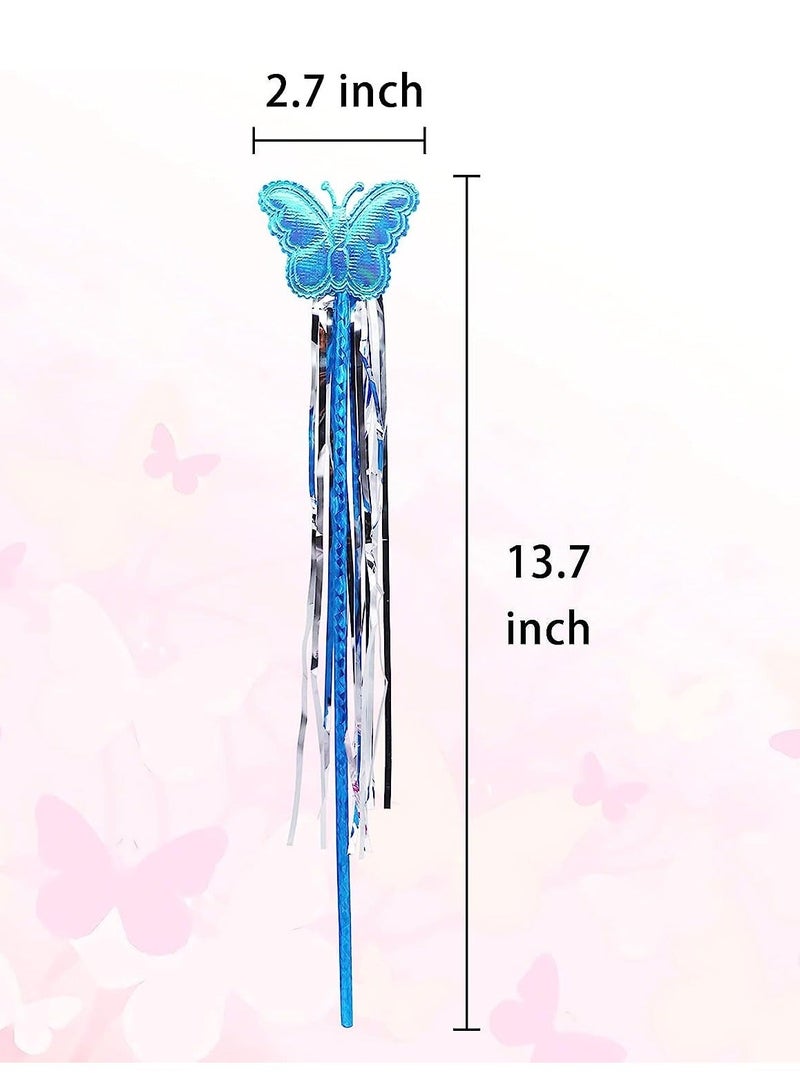 bu tterfly Decor Fairy Stick Party Supplies Fairy Princess Wand Colorful Party Photo Props Birthday Party Decoration Baby Shower Decor Tea Party Favor Garden Party Favors Decor Style 5 10PCS - Image 5