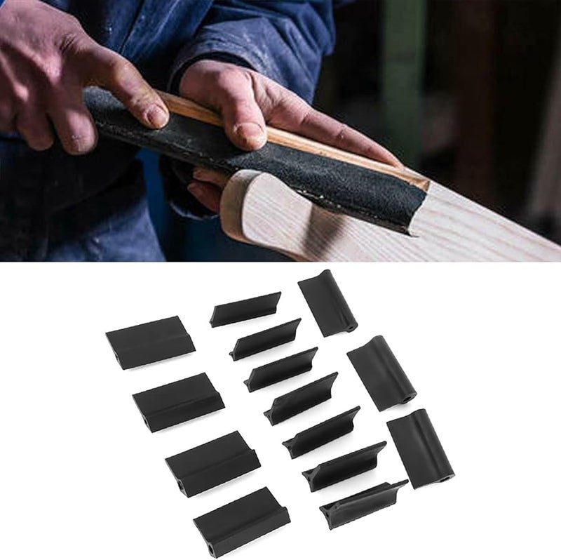 14PCS Flexible Rubber Sanding Blocks Set for Woodworking Metal Finishing Durable Imported Material - Image 5