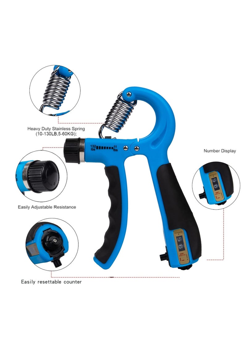 H PRO Grip Strength Trainer. Hand Grip, Finger and Forearm Strengthener, with Counter and Adjustable Resistance - Image 2