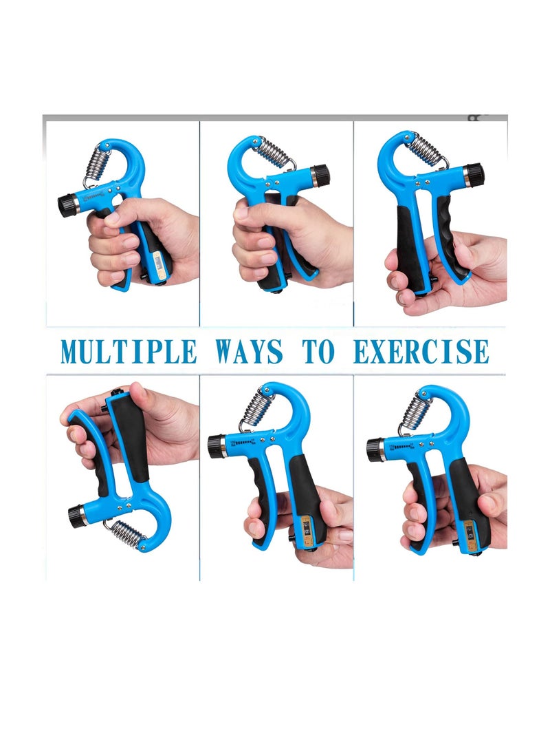 H PRO Grip Strength Trainer. Hand Grip, Finger and Forearm Strengthener, with Counter and Adjustable Resistance - Image 3