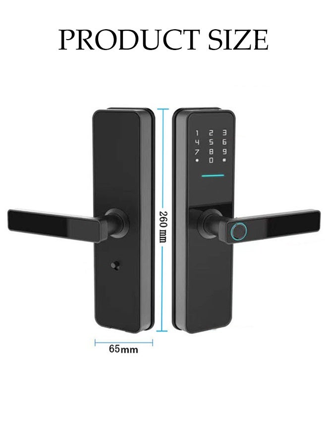 DUNISO Smart Lock，4-in-1 Fingerprint Password Lock，Fingerprint Door Lock with Touchscreen Keypad，Easy Installation，for Home, Apartment, Villa, Office, Hotel - Image 2