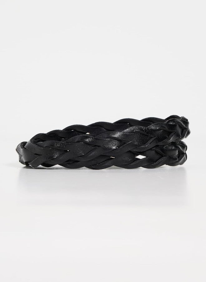 Made Well Madewell Women's Braided Belt, True Black, XXS - XS - Image 3