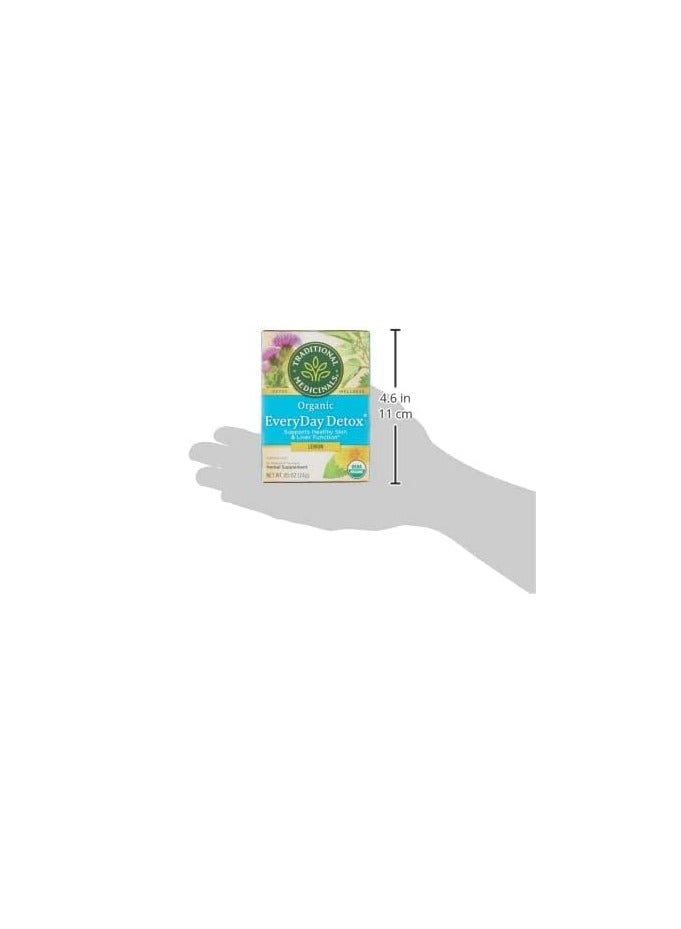 Tm Traditional Medicinals LEMON EVERYDAY DETOX 16 TEABAGS - Image 3