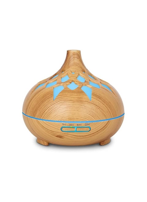 Rakoon Essential Oil Diffusers, 500ML Aroma Diffuser for Essential Oils Home Office Large Room, Aromatherapy Diffuser Ultrasonic Cool Mist Humidifier with 15 Light Modes 4 Timer Auto-Off, Wood Grain