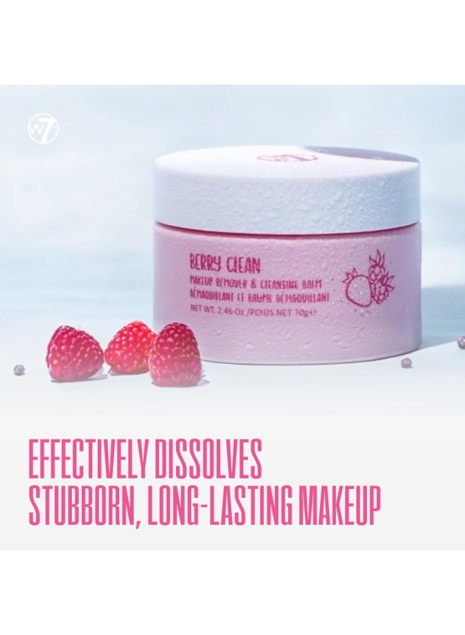 W7 بلسم تنظيف الوجه W7 بيري كلين - مزيل مكياج يذوب مع مستخلصات الفاكهة - بشرة نظيفة خالية من الزيت - Image 3