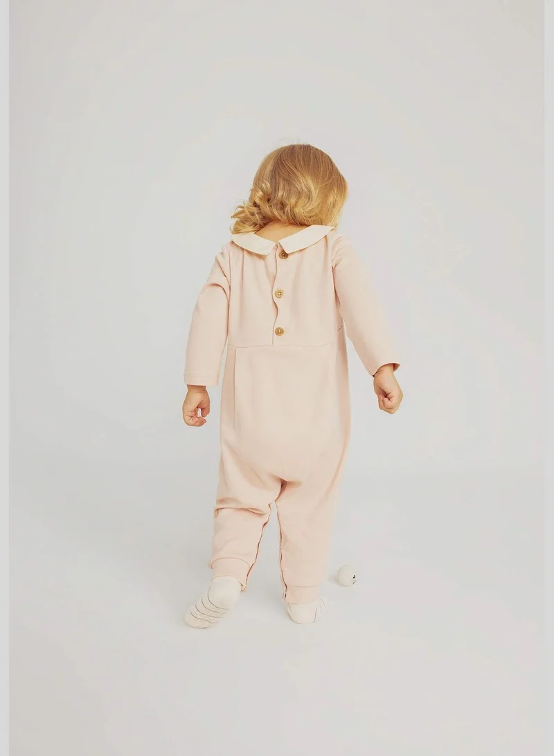 DeFacto BabyGirl Baby Neck Knitted Overalls