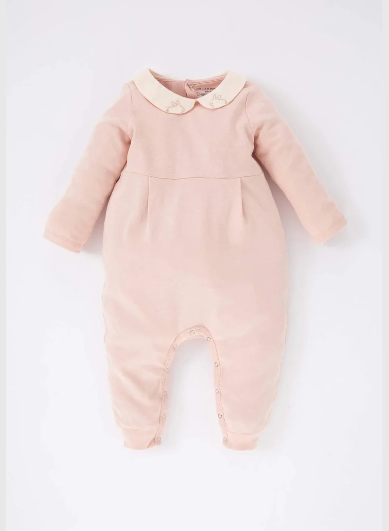 DeFacto BabyGirl Baby Neck Knitted Overalls