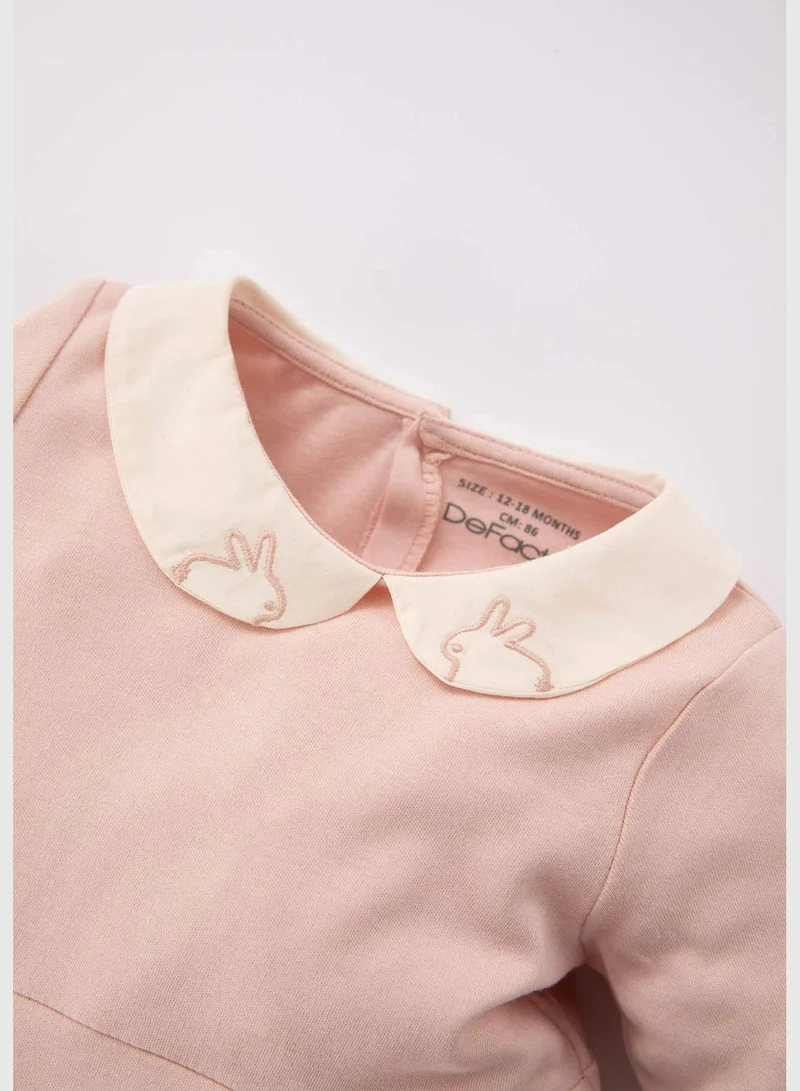 DeFacto BabyGirl Baby Neck Knitted Overalls