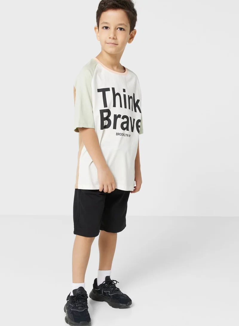Ripples Round Neck Printed T-Shirts