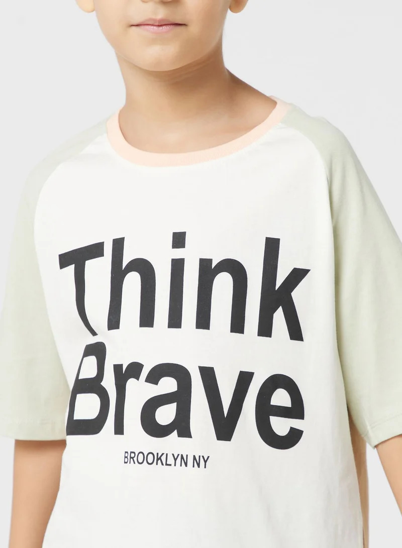 Ripples Round Neck Printed T-Shirts