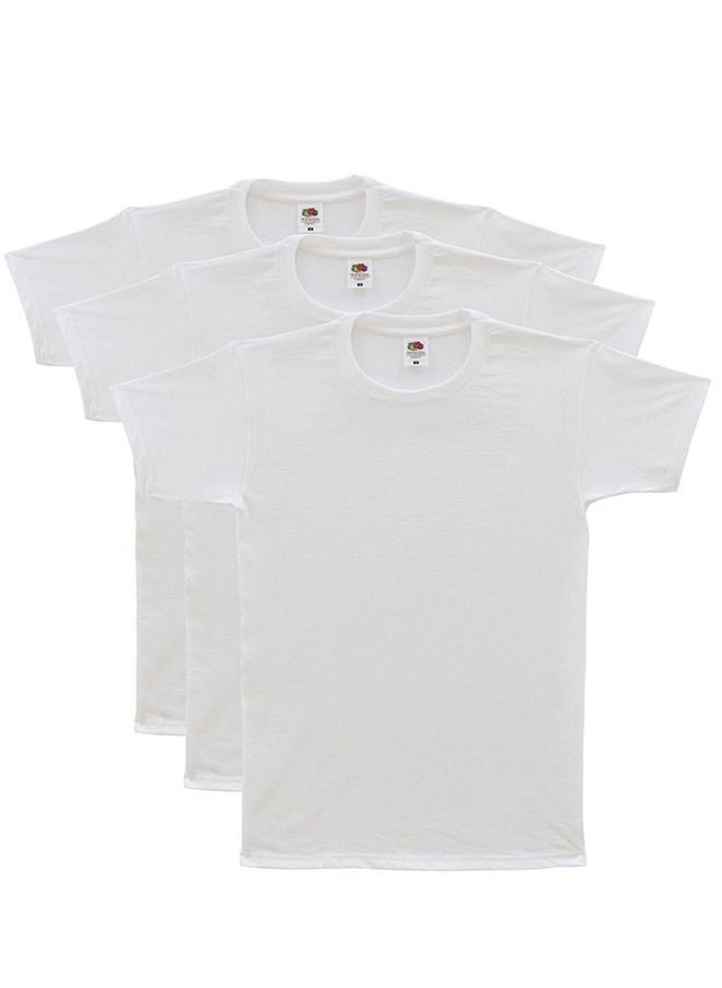 FRUIT OF THE LOOM - Mens Undershirt 3pc Crew Neck Original - Image 1