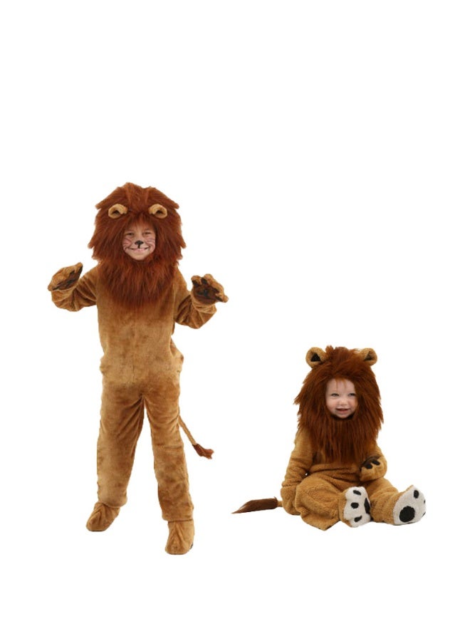 costume عيد الهالوين للأسد الكرتوني - زي للأدوات الإبداعية للبالغين والأطفال والأباء والأبناء - Image 4