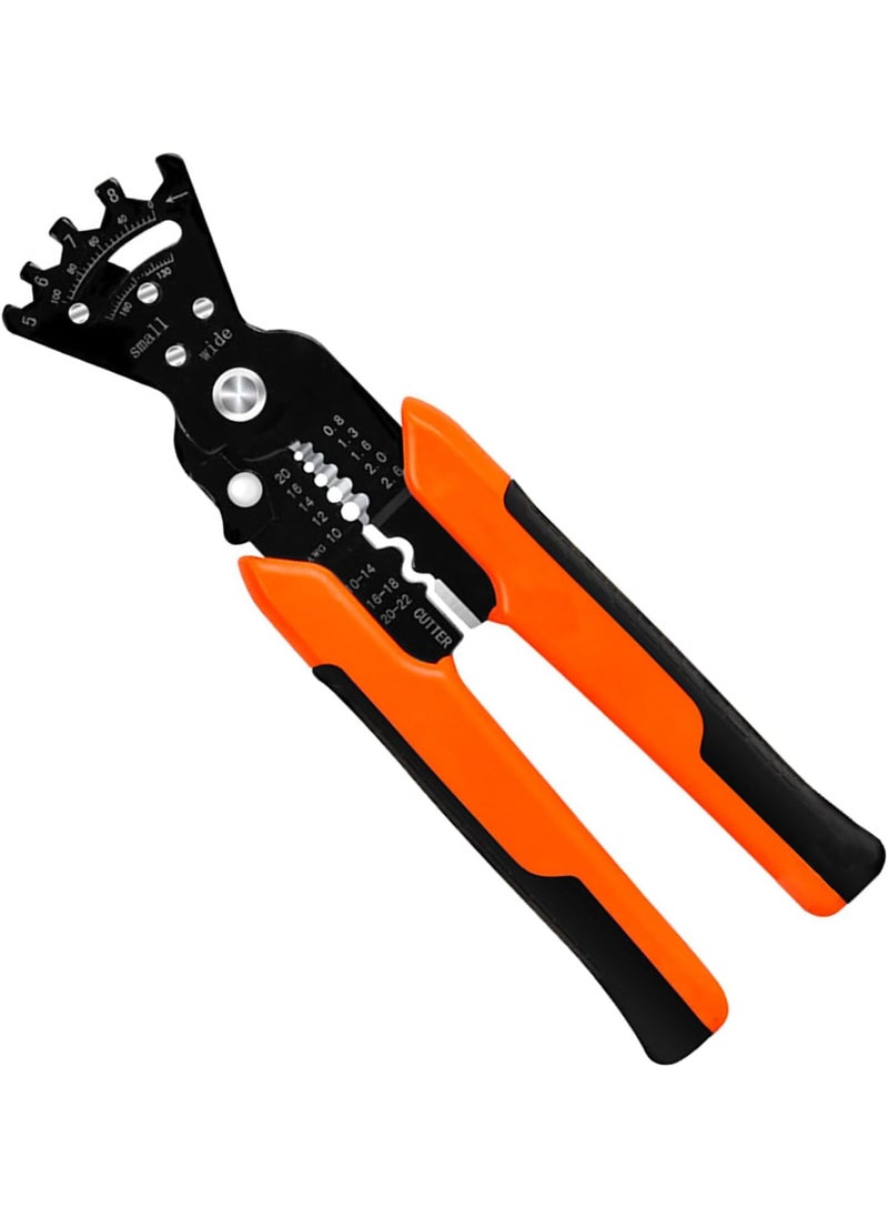 XBEY - XBEY Multifunctional Wire Stripper and Cutter Crimping Tool Wire Stripper Crimping Plier Cable Cutter MultiPurpose Wire Stripper Crimping Tool Orange Crown Plier - Image 1