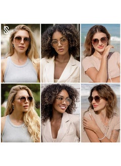 Trendy Oversized Sunglasses For Women Men Uv400 Protection Hexagon Shades With Spring Hinges Sj1210, Gold/Gradient Brown - pzsku/Z367D31F877407389DCBFZ/45/_/1735817455/9e5bb025-8aa7-497e-b6bc-435c93e87f3a