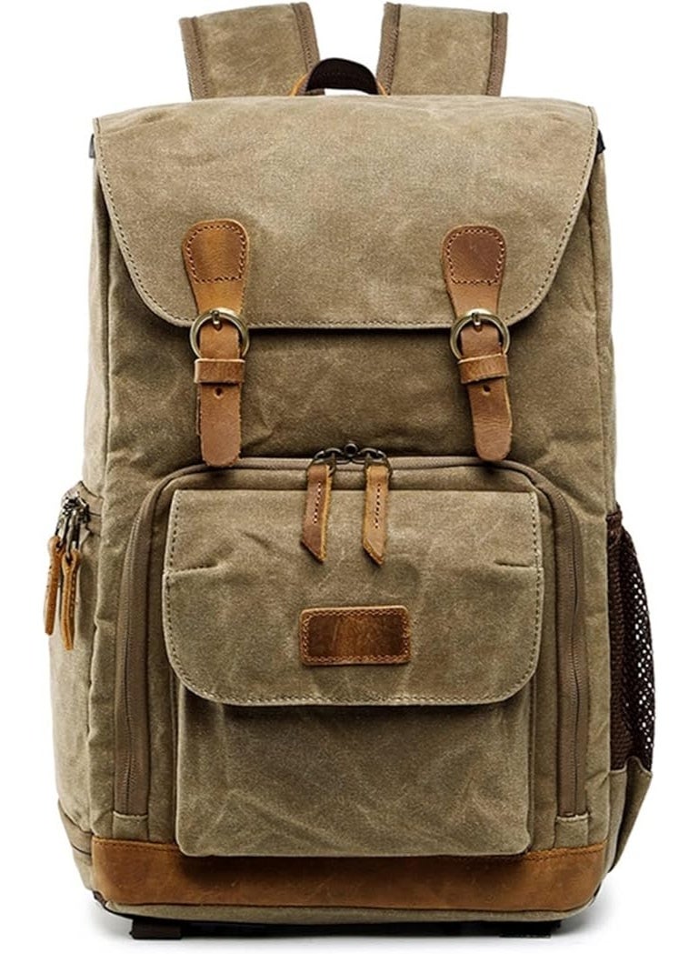 eWINNER Canvas Waterproof Photography Bag Outdoor Wear-resistant Large Camera Photo Backpack Men - Image 1