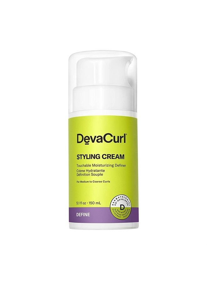 DevaCurl Styling Cream Touchable Moisturizing Definer, Citrus Zest, 5.1 fl. oz. - Image 1