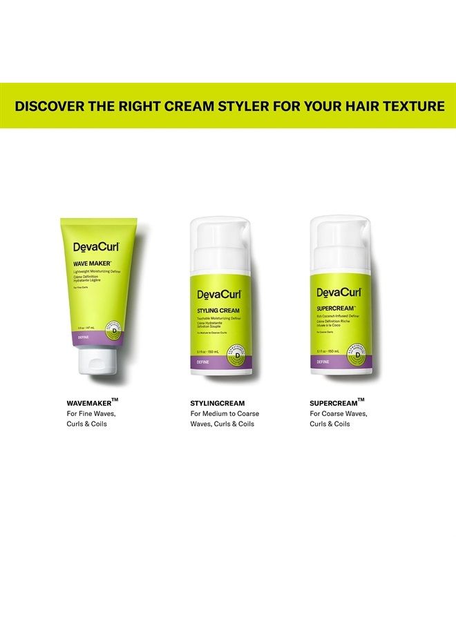DevaCurl Styling Cream Touchable Moisturizing Definer, Citrus Zest, 5.1 fl. oz. - Image 5