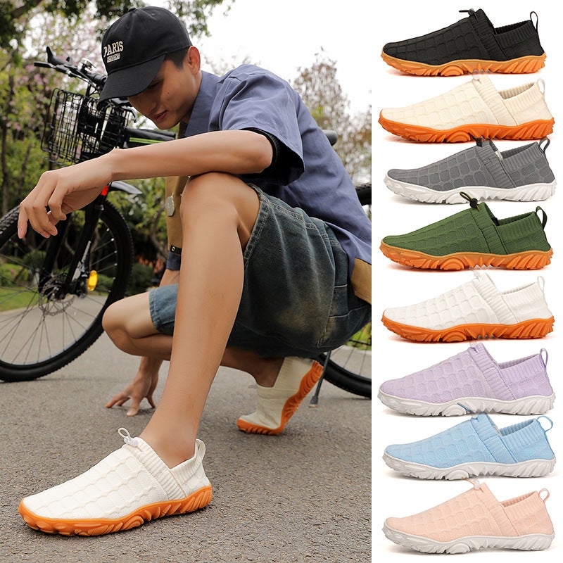 New Outdoor Men''s and Women''s Multi-Color Versatile Barefoot Breathable Fly-Knit Sports Shoes for Hiking, Daily Walking and Morning Exercise Shoes - Image 2