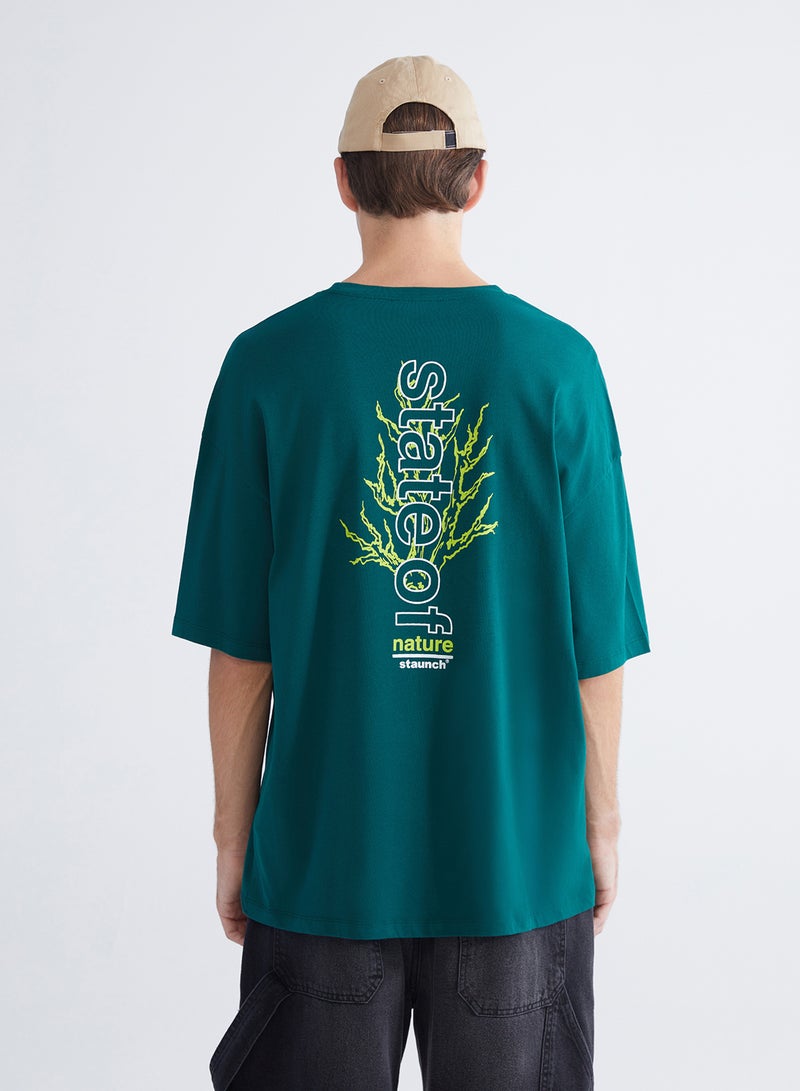 LC WAIKIKI Crew Neck Printed Jersey Men's T-Shirt - Image 4