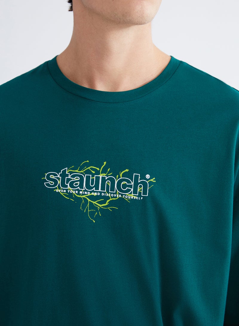 LC WAIKIKI Crew Neck Printed Jersey Men's T-Shirt - Image 3