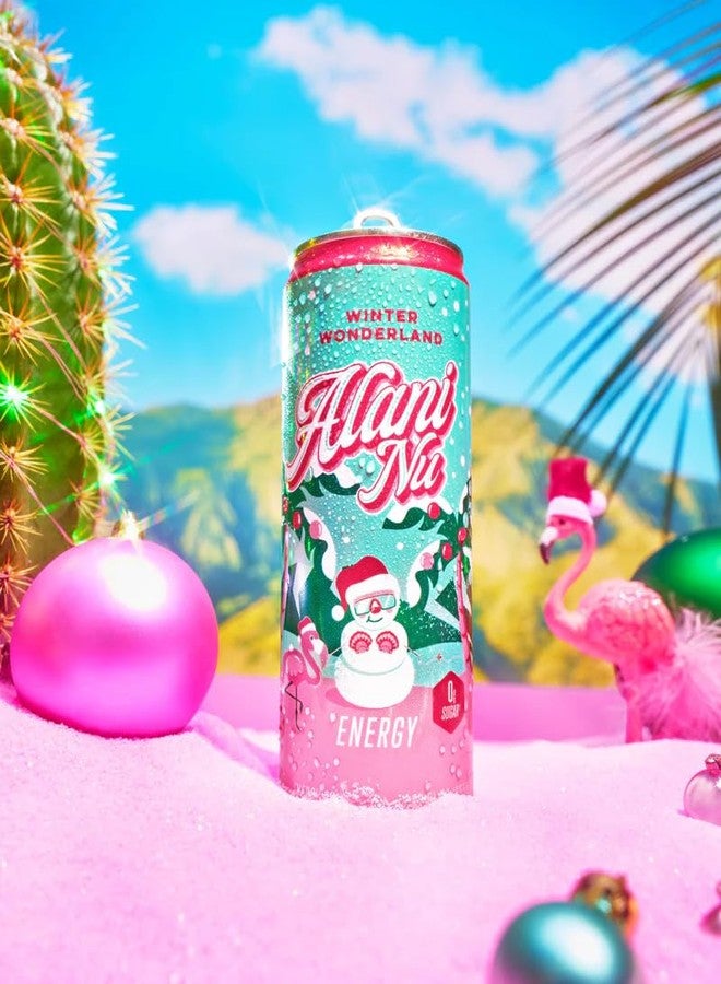 Alani Winter Wonderland Sugar Free, Low Calorie Energy Drinks - 12 fl oz Can - 12 Pack - Image 5