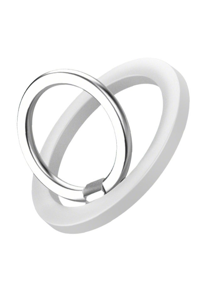 Magnetic Phone Ring Holder,Magnetic Cell Phone Grip Stylish Twinkle Ring Holder Stand（White） - Image 1