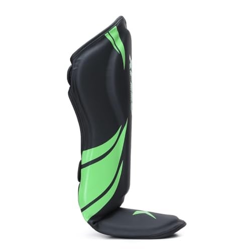 XPEED XP1806 Shin Pad/Shin Guard for Men and Women | Training Practice and Sports | Ultra Light Weight Shinguard with Ankle Adjustable | Hook and Loop Closure System (M, Green) - Image 4