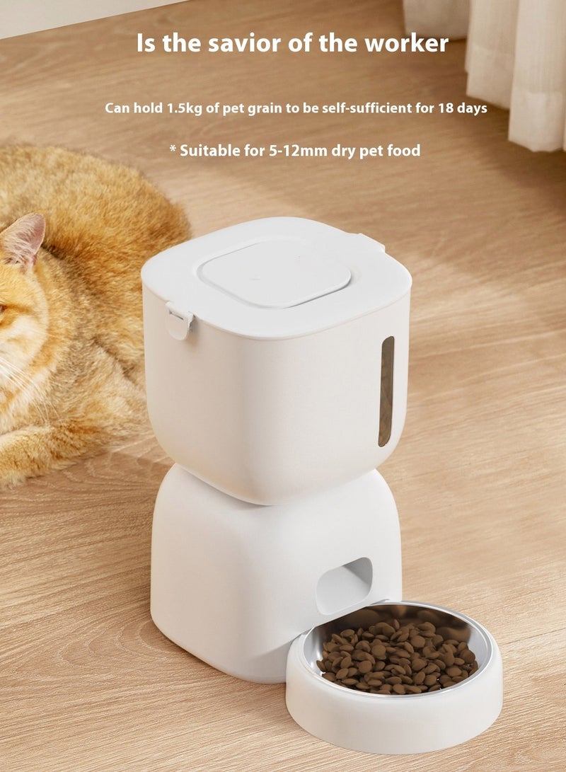 كيدل موزع طعام أوتوماتيكي للحيوانات الأليفة مزود بوصلة واي فاي للقطط والكلاب ووعاء للحيوانات الأليفة - Image 2