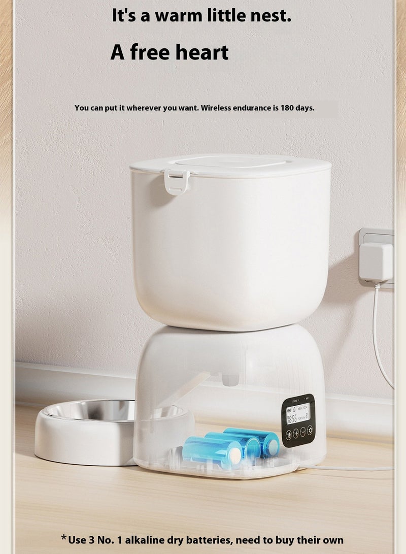 كيدل موزع طعام أوتوماتيكي للحيوانات الأليفة مزود بوصلة واي فاي للقطط والكلاب ووعاء للحيوانات الأليفة - Image 3