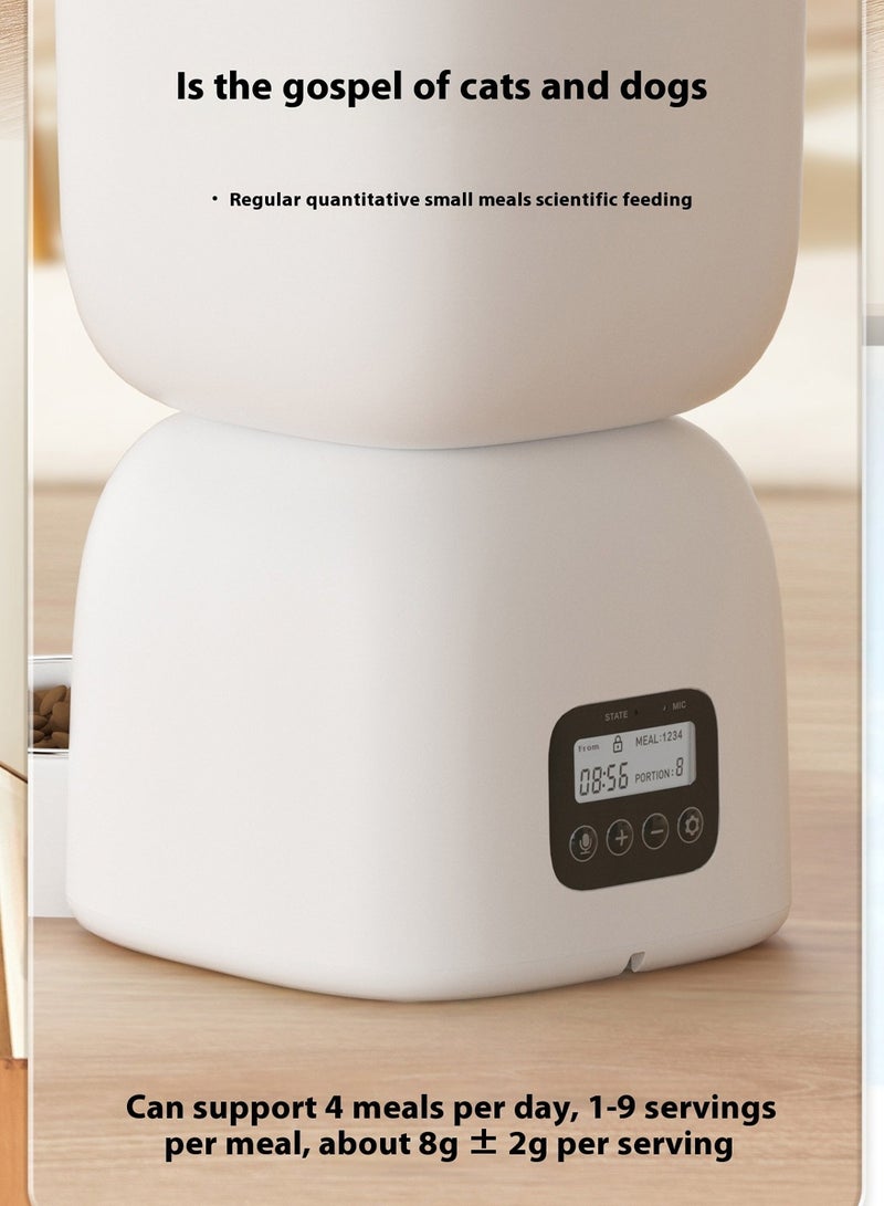 كيدل موزع طعام أوتوماتيكي للحيوانات الأليفة مزود بوصلة واي فاي للقطط والكلاب ووعاء للحيوانات الأليفة - Image 4