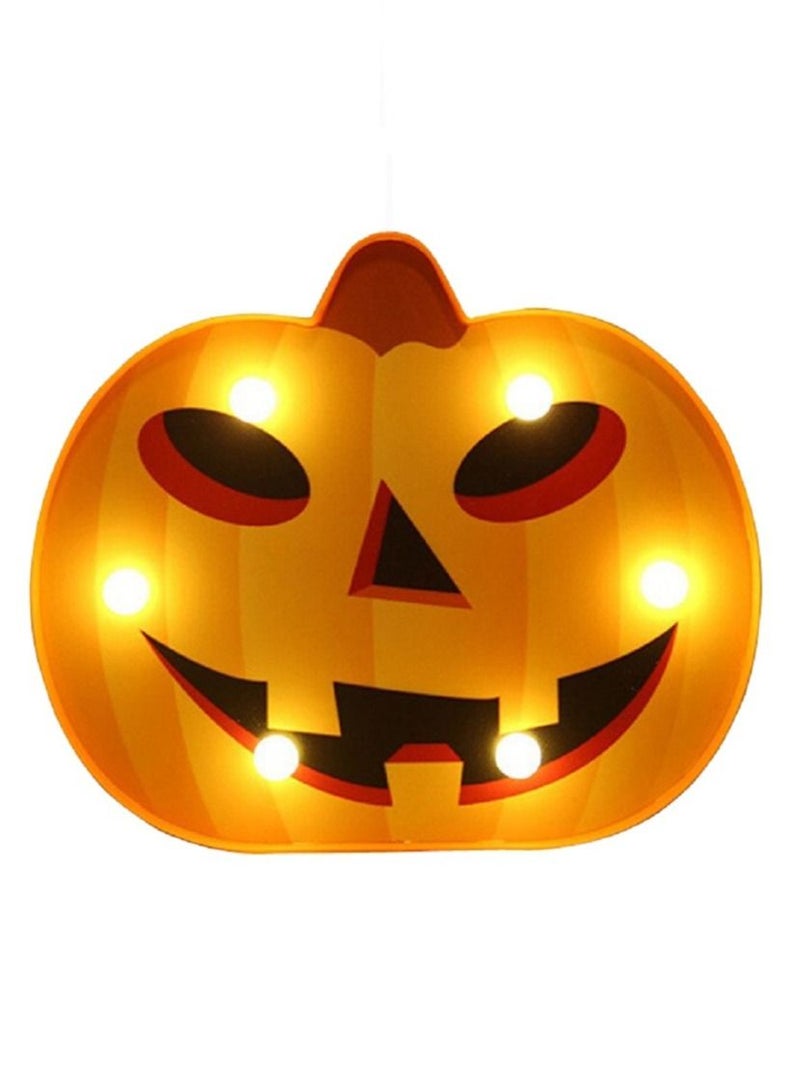 Salla Pumpkin Orange with LED Lights 19.7x16.2cm - Image 1