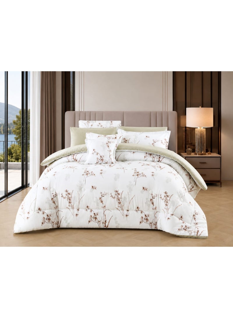 8-piece double-sided summer bed sheet set – reversible double design, ultra-soft and elegant hotel touch - Image 1
