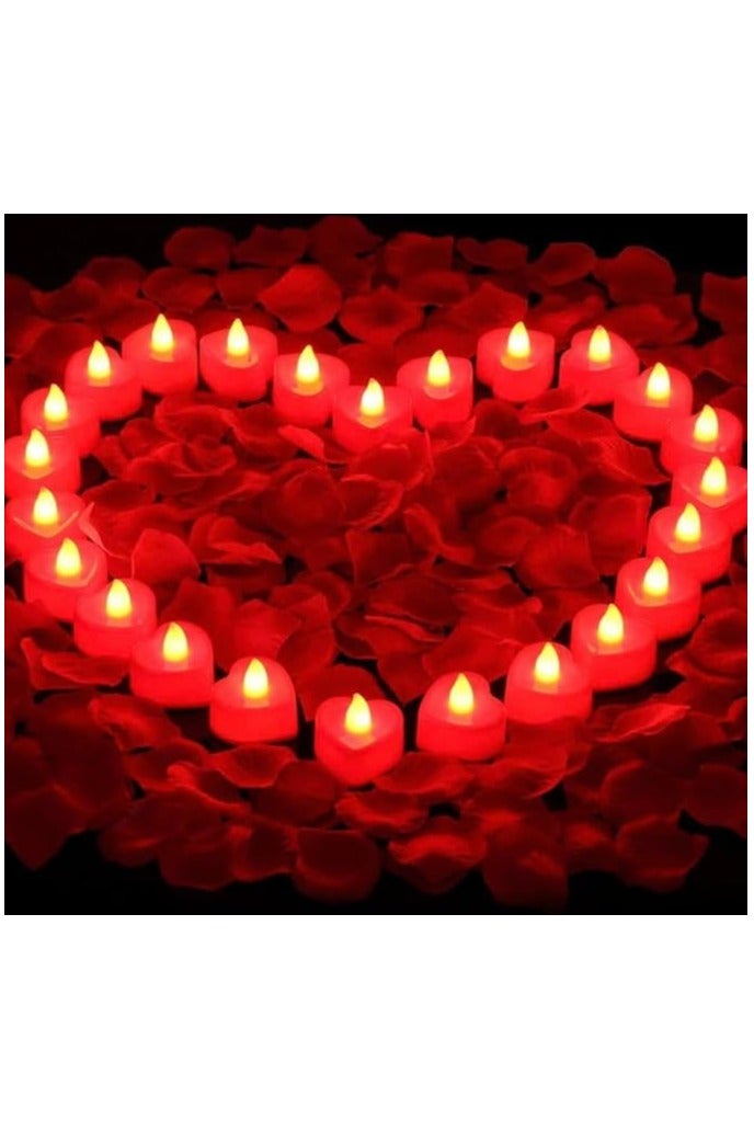24 Pieces LED Tea Lights Candles Decorations Special Night Set  or Table Décor - Image 1