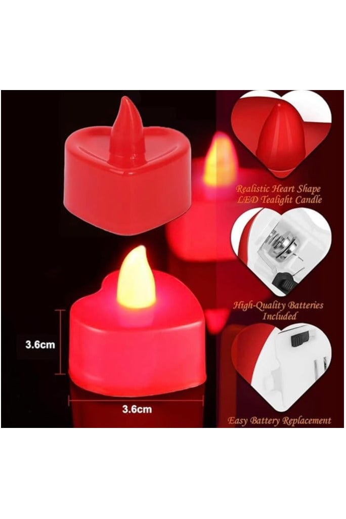 24 Pieces LED Tea Lights Candles Decorations Special Night Set  or Table Décor - Image 2