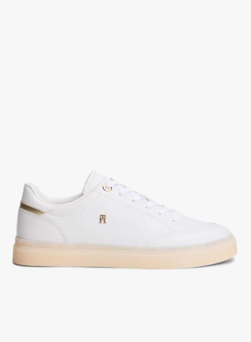 TOMMY HILFIGER Monogram Leather Trainers - Image 1