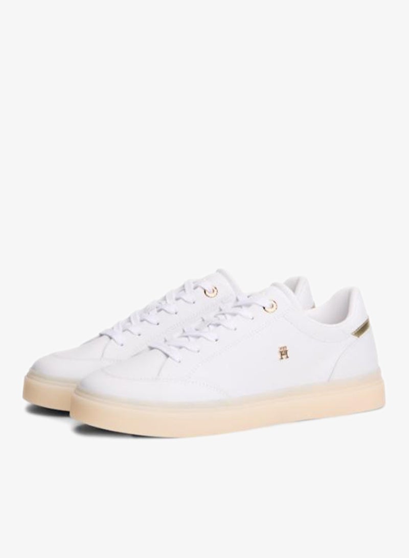 TOMMY HILFIGER Monogram Leather Trainers - Image 3
